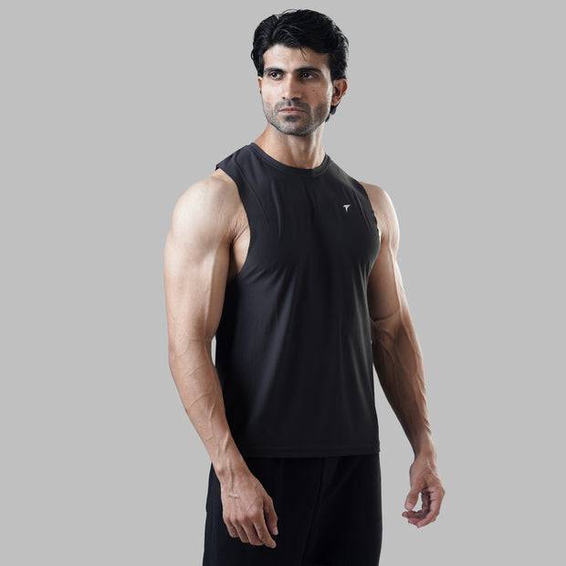 Tf-Premium Charcoal Motion Series Sleeveless Top