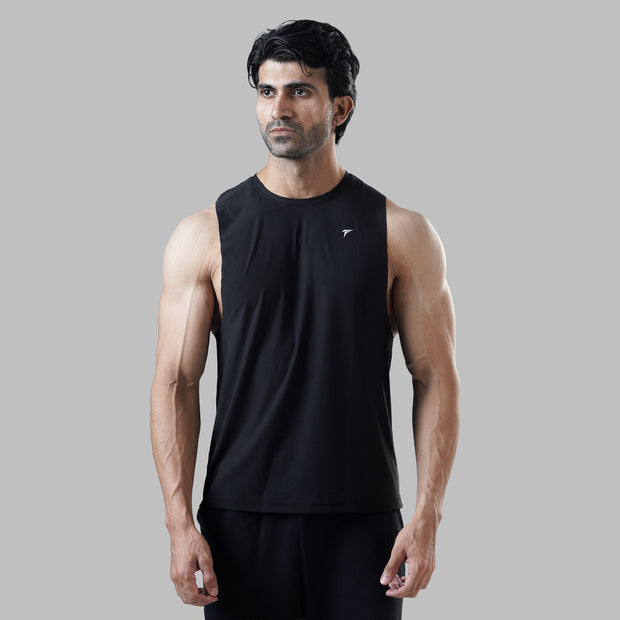 Tf-Premium Black Motion Series Sleeveless Top