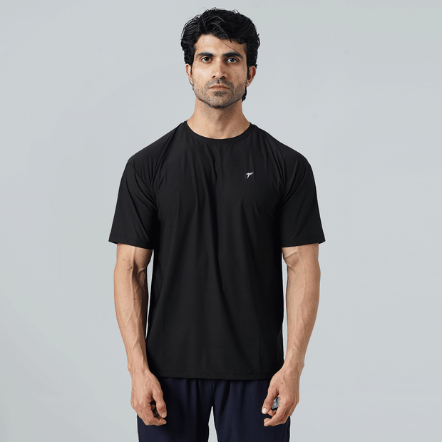 Tf-Premium Black Relaxed Fit Motion Series Top