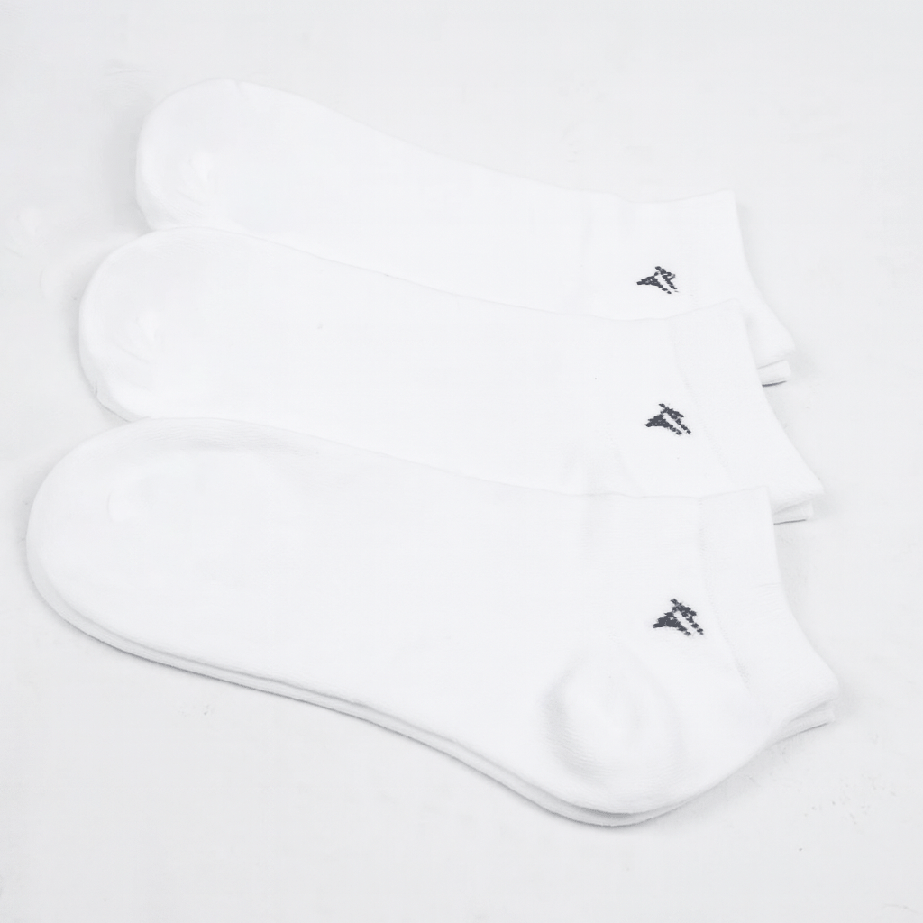Pack of 3 White Ankle Socks