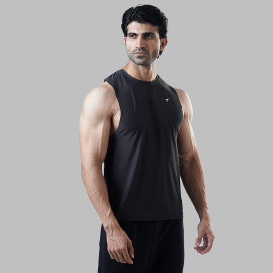 Tf-Premium Charcoal Motion Series Sleeveless Top