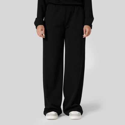 Tf-Premium Black Drape Viscose Loose Bottoms