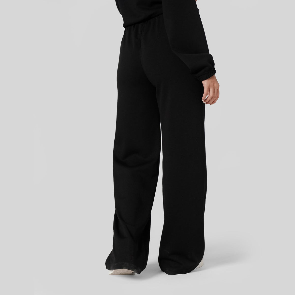Tf-Premium Black Drape Viscose Loose Bottoms