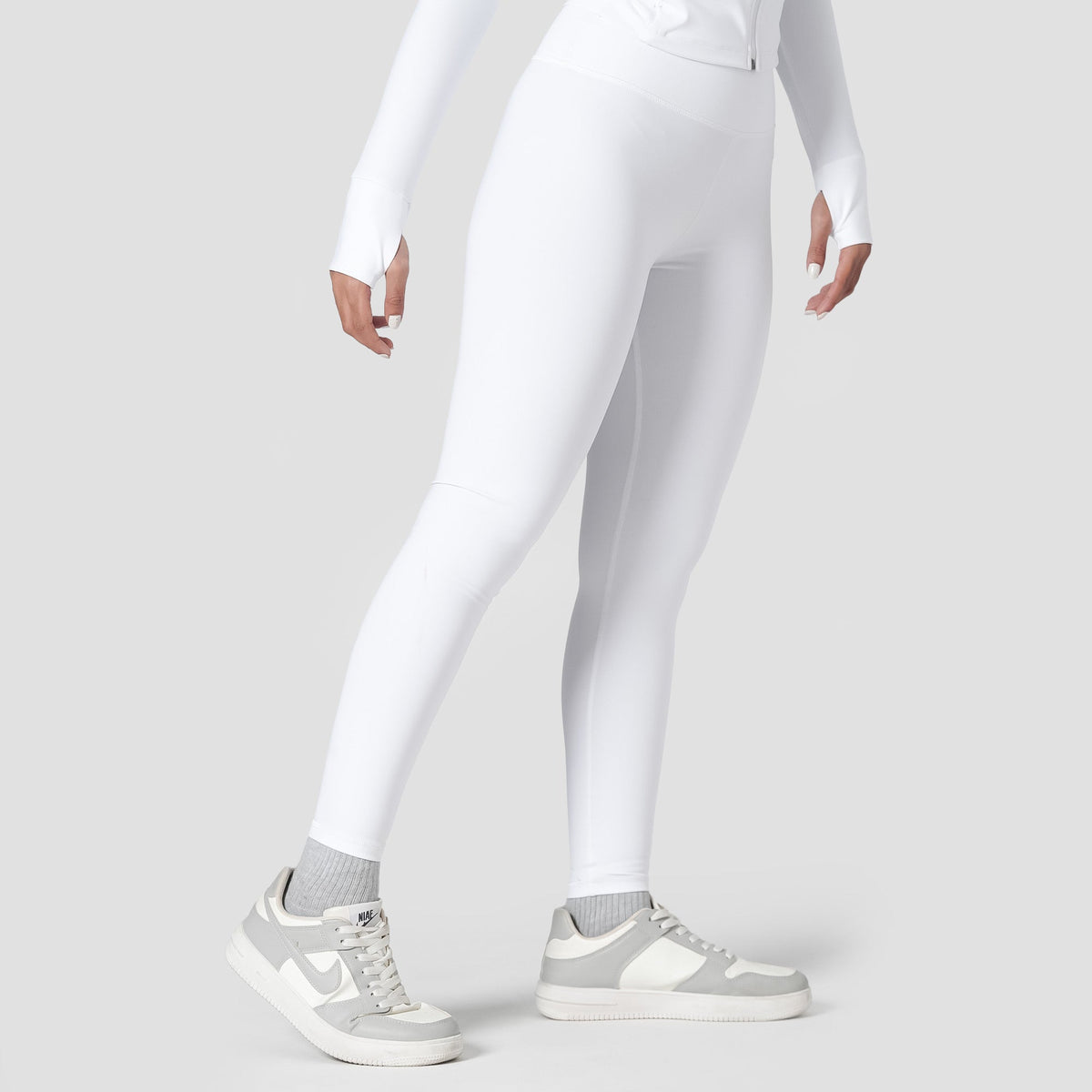 Tf-Premium White AURA Active Leggings