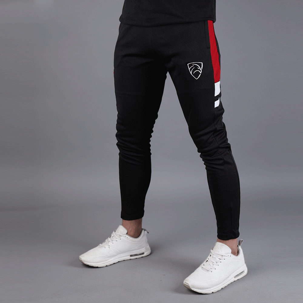 Black Hawk Series With Red Panel And White Stripes