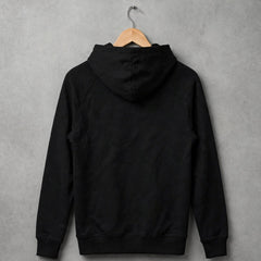 Never Give Up Black Oversized Hoodie