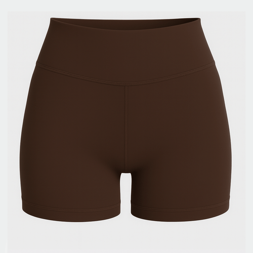 Tf-Premium Brown Women Biker Shorts