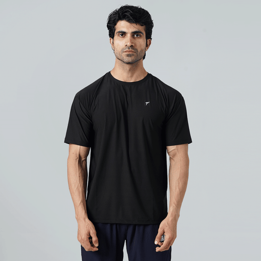 Tf-Premium Black Relaxed Fit Motion Series Top