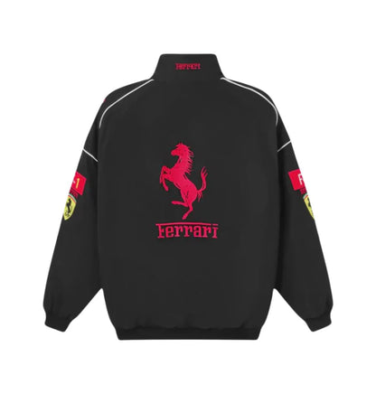 F1 Black Ferrari Jacket Embroidered