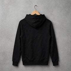 Black Printed Hoodie